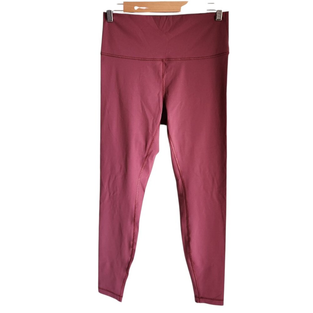 Lululemon Pants Women's 10 Pink Red Wunder Under High Rise Leggings 28"